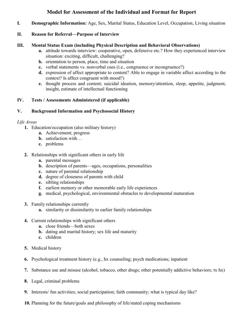 interview report assignment sample