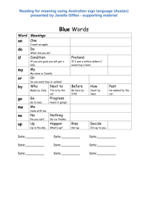 Reading for meaning using Australian sign language (Auslan)