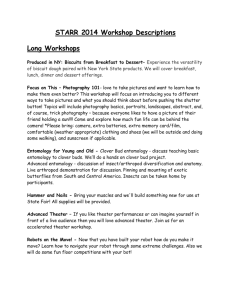 STARR 2014 Workshop Descriptions Long Workshops - NYS 4-H