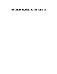 methane hydrates aff HSS 14