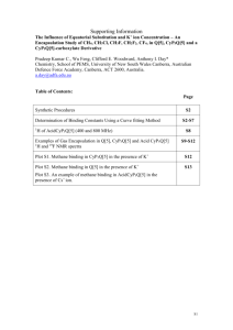 Supporting Information The Influence of Equatorial Substitution and