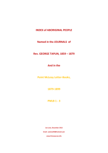 Combined Taplin/Letter-Book INDEX