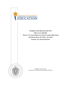 Tri-County RVTS Mid-cycle Report 2015