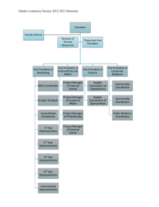 Odette Commerce Society 2012-2013 Structure Executive Vice