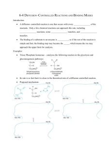 6-4 Diffusion-Controlled Reactions and Binding Modes