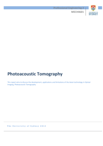 Photoacoustic Tomography: