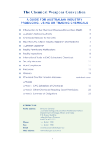 A Guide for Industry Producing, Using or Trading Chemicals 2014