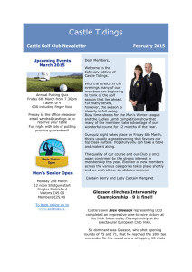 Castle Tidings February 2015