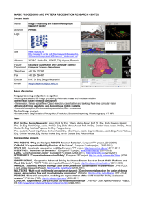 IMAGE PROCESSING AND PATTERN RECOGNITION RESEARCH