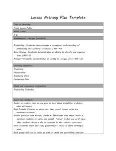 Lesson Activity Plan Template Title of Activity: Froot Loops Follies