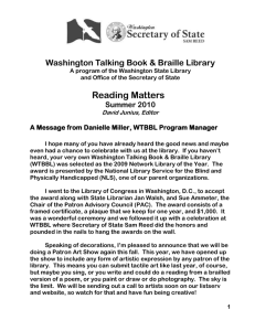 2010 Summer "Reading Matters" newsletter