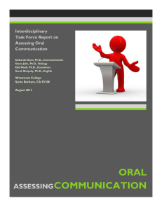 Thoughts on Oral Communication