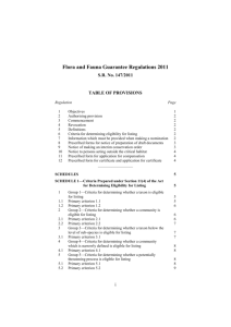 Flora and Fauna Guarantee Regulations 2011
