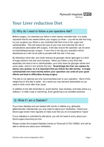 Liver Reducing Diet - Plymouth Hospitals