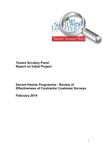 TSP Decent Homes Report - North West Leicestershire District Council