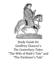 Canterbury Tales Packet BLANK