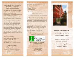Brochure - University of Vermont