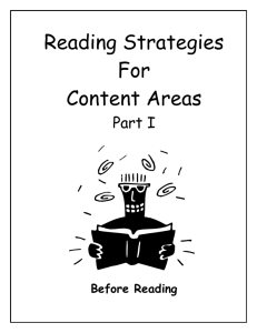 Reading Strategies in the Content Areas (Pre