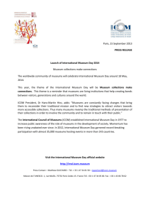Launch of International Museum Day 2014 - Press release