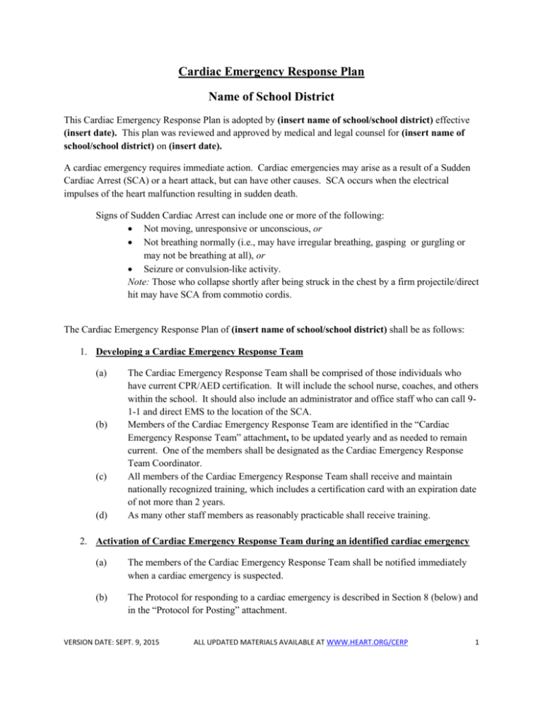 cardiac-emergency-response-plan