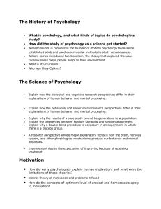 study guide for psychology exam