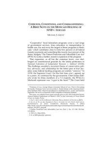 coercion, conditions, and commandeering