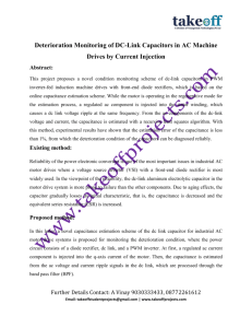 Deterioration Monitoring of DC-Link Capacitors in AC Machine