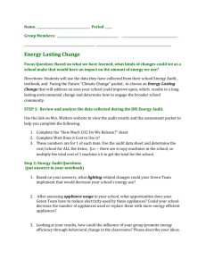 Energy Lasting Change Examples