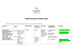 Pupil Premium Action Plan