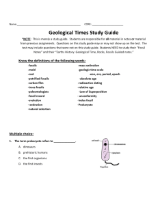 Geological Times Study Guide