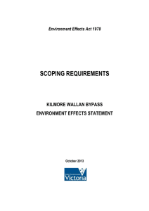 Final Scoping Requirements - Department of Transport, Planning