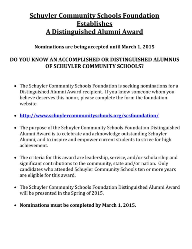 criteria-for-award-nomination