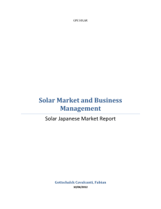 Solar Market and Business Management
