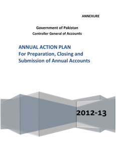 ANNUAL ACTION PLAN For Preparation, Closing and Submission