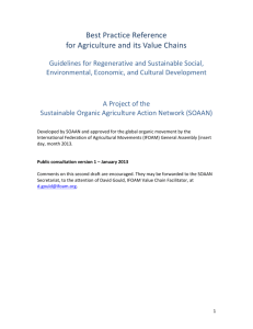 Best Practices for Sustainability in Agriculture and Its