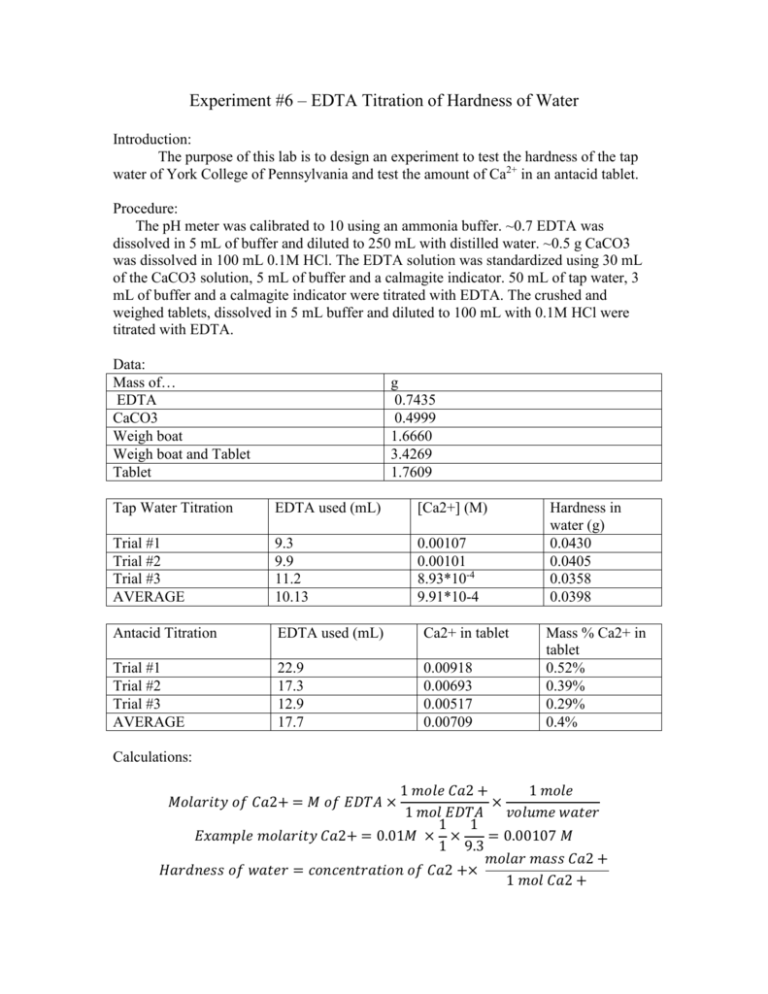 experiment-6-edta-titration-of-hardness-of-water