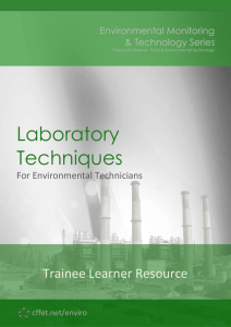 Laboratory techniques for technicians