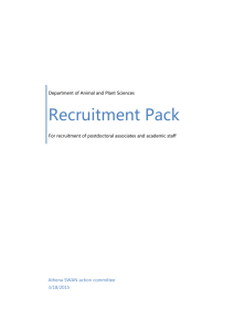 Recruitment Pack - University of Sheffield
