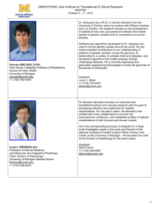 2013 JI Symposium Roster - Joint Institute for Translational and
