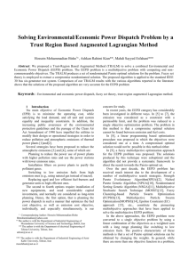 Solving Environmental/Economic Power Dispatch Problem by a