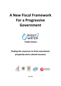 A New Fiscal Framework for a Progressive Government