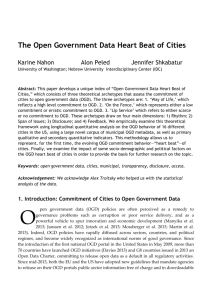 The Open Government Data Heart Beat of Cities