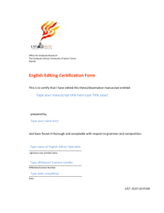 FO 06 English Editing - UST - Graduate School