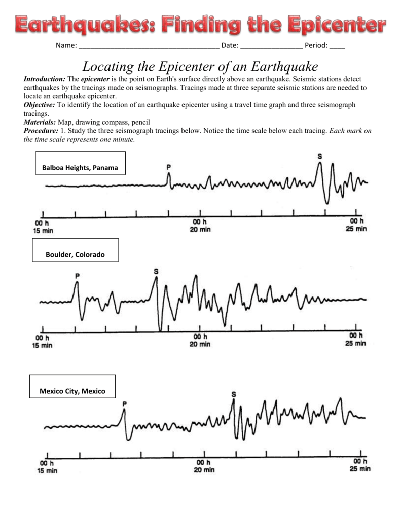 How To Find The Epicenter Of An Earthquake Slidesharedocs