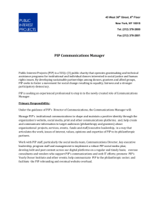 PIP Communications Manager