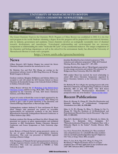 Issue 3: June 2015 - University of Massachusetts Boston