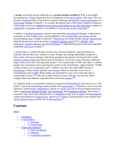 [edit] Treatment of ischemic stroke