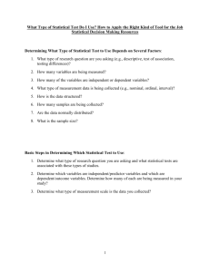 Statistical Decision-Making Resources-Student Copy
