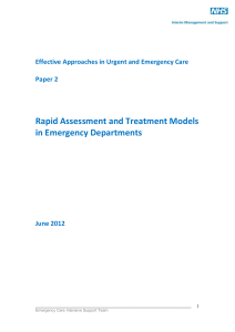 Effective Approaches in Urgent and Emergency Care