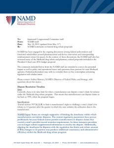 a memo - National Association of Medicaid Directors